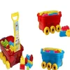 CARRETTO CARRIOLA CARRO COSTRUZIONI MATTONCINI 34x26x20CM GIOCO BAMBINI 10MESI+