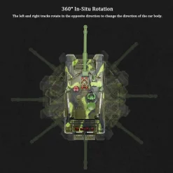 CARRO ARMATO TELECOMANDATO Q-WJ669 GIOCATTOLO CON TELECOMANDO EFFETTI SONORI LUCI