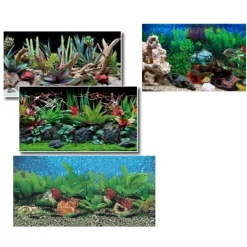 CARTA DECORATIVA PER ACQUARIO 40 X 75 CM PANNELLO DECORATIVO ACQUARI SFONDO