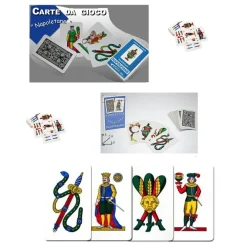 CARTE DA GIOCO NAPOLETANE MAZZO 40 CARTE DA TAVOLO SCOPA SOLITARIO SETTE E MEZZ