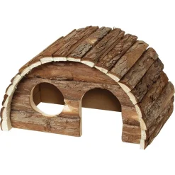 CASA ROTONDA WONDERLAND PER CONIGLI ROUND HOUSE SAM 15X9,5X9CM TRONCO PER GABBIE