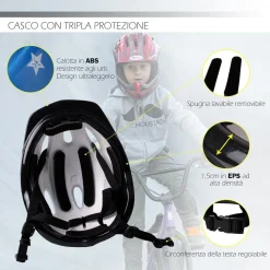CASCO DA BAMBINO PER BICI BICICLETTA CON CHIUSURA REGOLABILE VARI COLORI XC-1691
