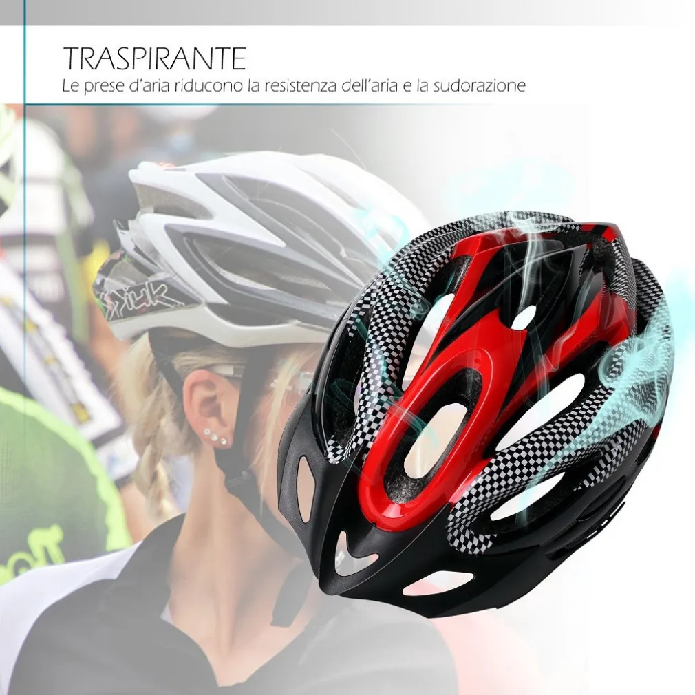 CASCO DESIGN ULTRALEGGERO CON VISIERA RIMOVIBILE REGOLATORE DI TAGLIA XC-1692