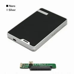 CASE BOX ESTERNO PER HARD DISK HD HDD 2.5 SATA AUTO ALIMENTATO USB 2.0 SA-2.0B
