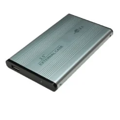 CASE BOX IN ALLUMINIO PER HARD DISK ESTERNO IDE 2.5 CON USB 2.0 CUSTODIA HDD