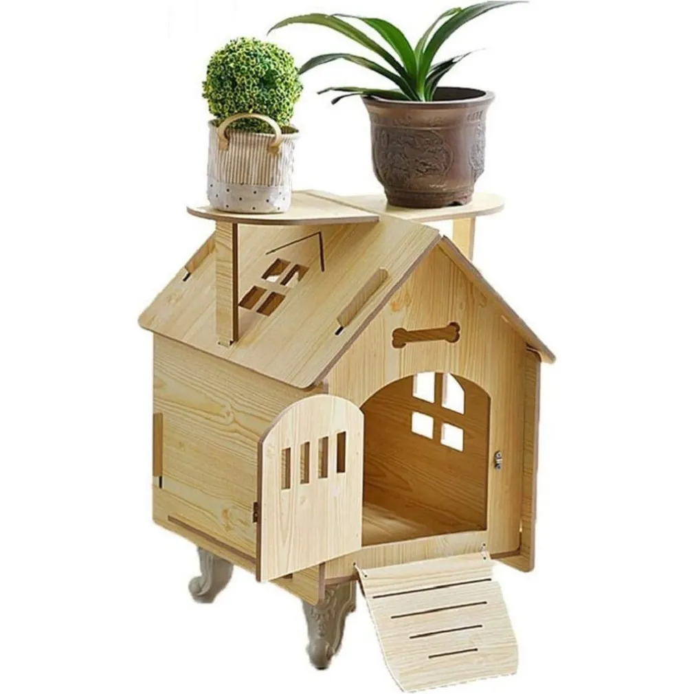 CASETTA CASA CUCCIA CANI GATTI ANIMALE DOMESTICO USO ESTERNO INTERNO 79X55X70CM