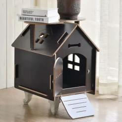 CASETTA CASA CUCCIA CANI GATTI ANIMALE DOMESTICO USO ESTERNO INTERNO 64X44X56CM