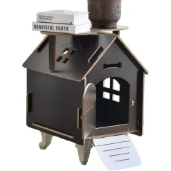 CASETTA CASA CUCCIA CANI GATTI ANIMALE DOMESTICO USO ESTERNO INTERNO 64X44X56CM