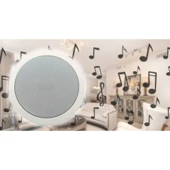 CASSA ACUSTICA 18 21 CM DA INCASSO FILODIFFUSIONE NEGOZI IMPIANTI AUDIO AUTO 6W