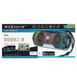 CASSA ALTOPARLANTE AUDIO PORTATILE BLUETOOTH 10W CON LUCE LED EFFETTO RGB TG-143