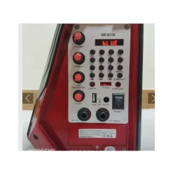 CASSA AMPLIFICATA PORTATILE RICARICABILE 25W MP3 USB SD AUX MICROFONO