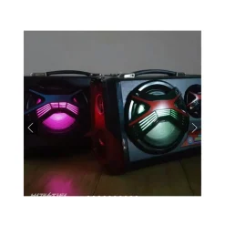 CASSA AMPLIFICATA PORTATILE RICARICABILE 25W MP3 USB SD AUX MICROFONO