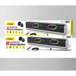 CASSA BLUETOOTH 5.0 SPEAKER MICROFONO BARRA SOUNDBAR LED RGB WIRELESS Q-YX8891
