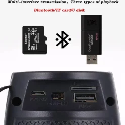 CASSA PORTATILE BLUETOOTH 5W STEREO BLUETOOTH LUCE A LED ALTOPARLANTE ESTERNO