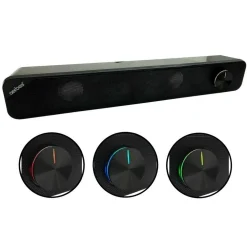 CASSA SOUNDBAR 2.0 AUX USB ALTOPARLANTE STEREO RGB TV PC HOME THEATER AB-D381