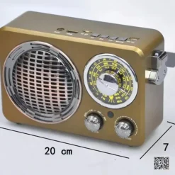 CASSA SPEAKER ALTOPARLANTE BLUETOOTH USB VIVAVOCE PORTATILE VINTAGE MK-612