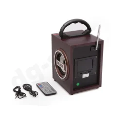 CASSA SPEAKER BLUETOOTH RICARICABILE RADIO USB SD AUX DISPLAY LED 5+5W MS-18BT