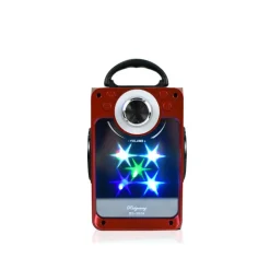 CASSA SPEAKER FM BLUETOOTH RICARICABILE SD USB AUX 2 CASSE PORTATILE BS-9524