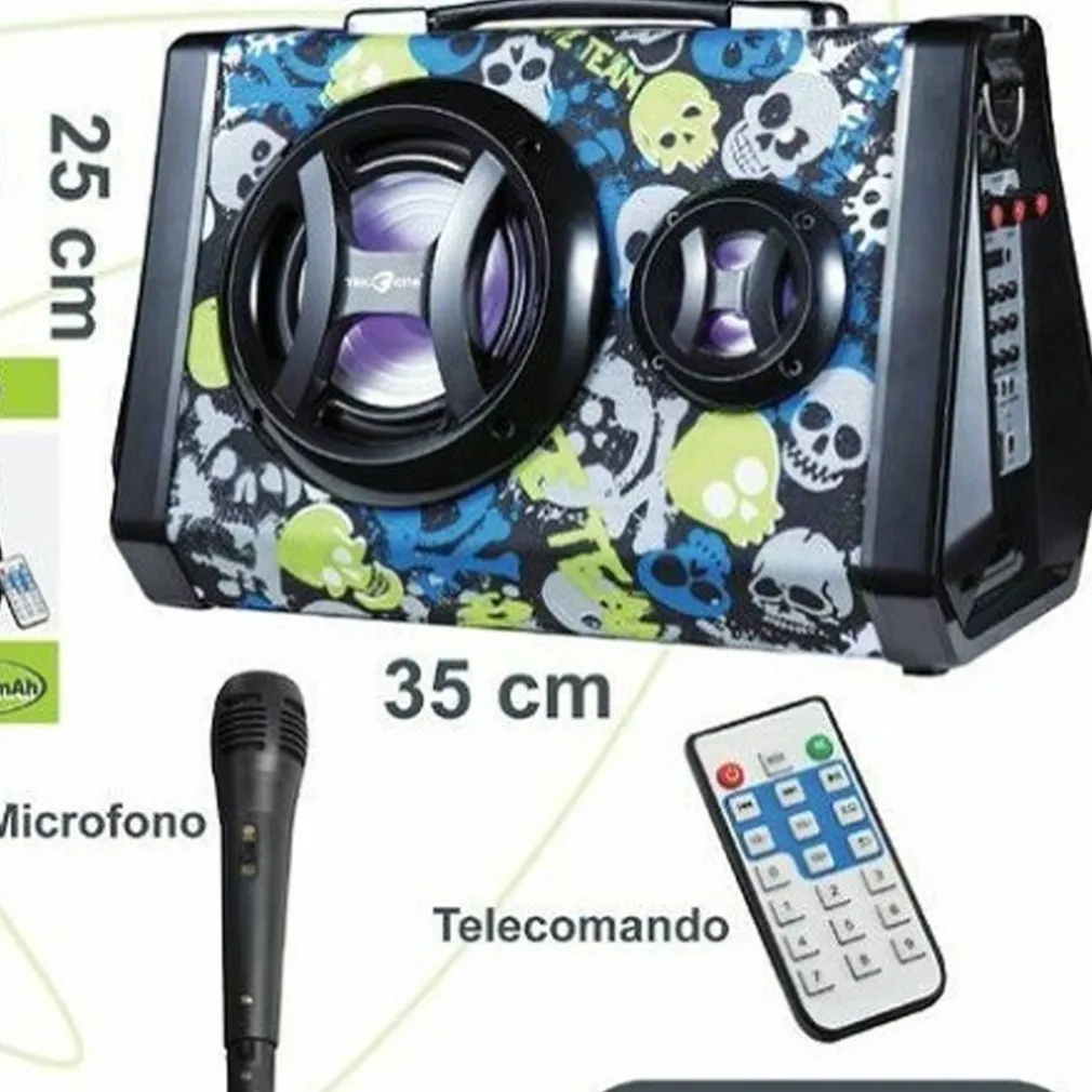 CASSA SPEAKER TEKONE TO-L86E PORTATILE CON MICROFONO 25+5W RADIO FM