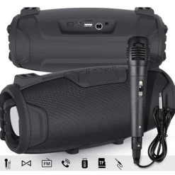 CASSA SPEAKER WIRELESS BLUETOOTH MICROFONO RADIO USB TF CARD PORTATILE Q-YX525