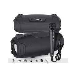 CASSA SPEAKER WIRELESS BLUETOOTH MICROFONO RADIO USB TF CARD PORTATILE Q-YX525