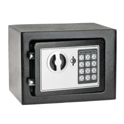 CASSAFORTE DIGITALE IN ACCIAIO CON TASTIERINO E CHIAVE PER L'APERTURA MANUALE
