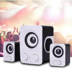 CASSE ACUSTICHE PC 2.1 SPEAKER AUDIO MUSICA MP3 TV AUX DESKTOP NOTEBOOK FT-Q7