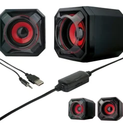 CASSE ALTOPARLANTE PER COMPUTER 2,0 MEGA BASS BLUETOOTH 10W USB PORTATILE Q-A30