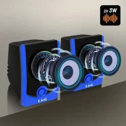 CASSE ALTOPARLANTI CABLATI STEREO USB 2.0 PC NOTEBOOK DVD TV MP3 TABLET 3W A2033