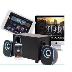 CASSE AUDIO 2.1 USB SPEAKER MUSICA PER PC MP3 TV AUX DESKTOP COMPUTER NOTEBOOK FT-H3