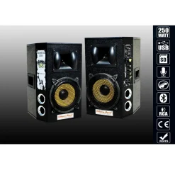 CASSE BLUETOOTH AMPLIFICATE KARAOKE WOOFER SOUND MUSICA 1400 W MAXTECH CX-2S10U