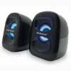 CASSE PC AUDIO SPEAKER 10W CON LUCE RGB PORTATILI ALTOPARLANTI MAXTECH CA-SS001