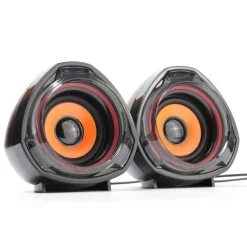CASSE PC SPEAKERS ALTOPARLANTI PER NOTEBOOK LAPTOP 5W USB 2.0 VOLUME REGOLABILE
