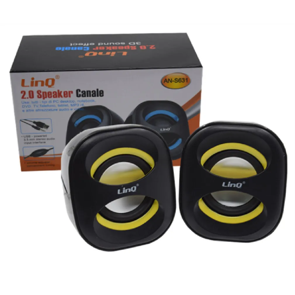 CASSE SPEAKER USB JACK 3W ALTOPARLANTE PER NOTEBOOK PC TV DVD MP3 TABLET AN-S631