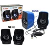 CASSE USB 2.0 MINI SPEAKER ALTOPARLANTI CON LUCE LED PC NOTEBOOK NETBOOK A2000