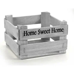 CASSETTA CASSETTINA PORTA OGGETTI IN LEGNO QUADRATA 13X13X8CM VARI COLORI 763786