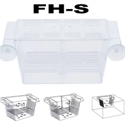 CASSETTA PER ACQUARIO PER ALLEVAMENTO SEPARA PESCI PROTEGGI UOVA INCUBATRICE