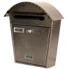 CASSETTA POSTA POSTALE IN FERRO BATTUTO VERNICIATO BUCA LETTERE 36X37X13CM