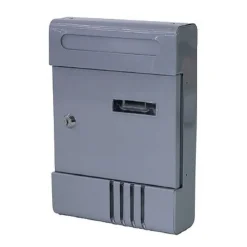 CASSETTA POSTALE IN METALLO PORTA LETTERE CHIAVE BUCA POSTA H2803 GRIGIA 56850