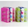 CASSETTIERA PLASTICA 3 CASSETTI COLORATA MULTIUSO PLASTICA MINUTERIA COTONE