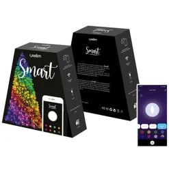 CATENA DI LUCI PER ALBERO DI NATALE SMART APP TUYA DA 180 LED 18 METRI WIFI RGB