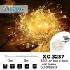 CATENA LUMINOSA 300 LED MILLE PIEDI EFFETTO RAMO LUCE CALDA A BATTERIA XC-3237