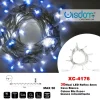 CATENA LUMINOSA 30 LUCI LED LUCCIOLE BLU FISSO + BIANCO INTERMITTENTE XC-4176