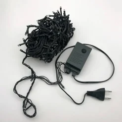 CATENA LUMINOSA 600 LUCI LED LUCCIOLE COLORE CALDO CON CONTROLLER USO INTERNO