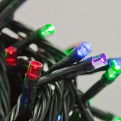 CATENA LUMINOSA 750 LUCI LED LUCCIOLE MULTICOLOR CON CONTROLLER 8FUNZIONI ESTERN