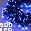 CATENA LUMINOSA 500 LUCI LED LUCCIOLE COLORE BLU CON CONTROLLER USO INTERNO