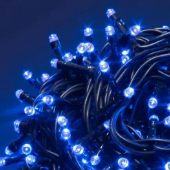 CATENA LUMINOSA 1000 LUCI LED LUCCIOLE BLU CONTROLLER 8 FUNZIONI INTERNO ESTERNO
