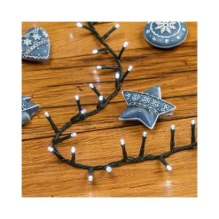 CATENA LUMINOSA 400 LUCI LED BIANCO FREDDO 8 FUNZIONI PER ALBERO NATALE ADDOBBI