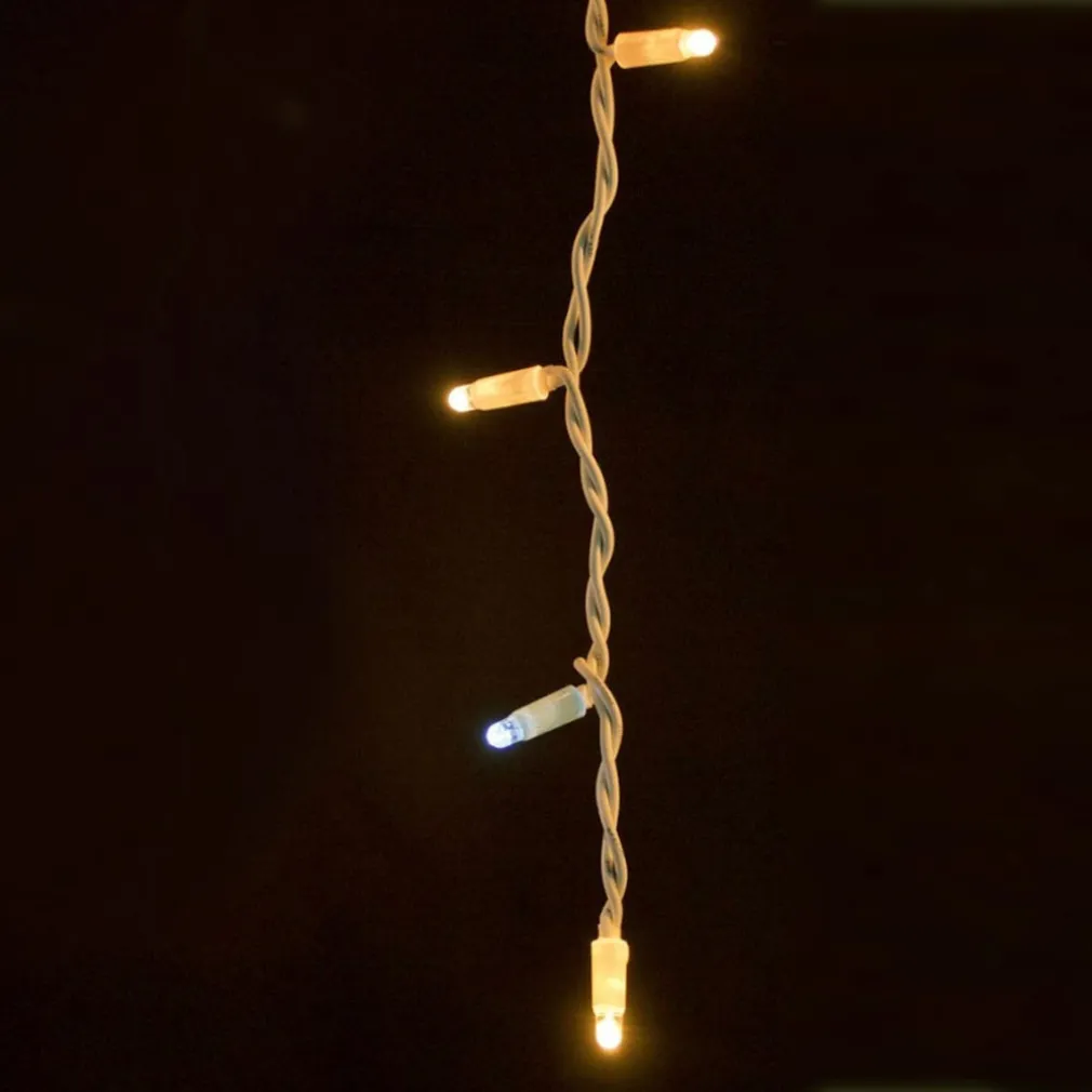 CATENA LUMINOSA NATALIZIA 120LED BIANCO CALDO CON FLASH 9MT ESTERNO PROLUNGABILE