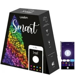 CATENA LUMINOSA PER ALBERO CONTROLLO REMOTO TRAMITE APP WIFI SMART 180 LED RGB